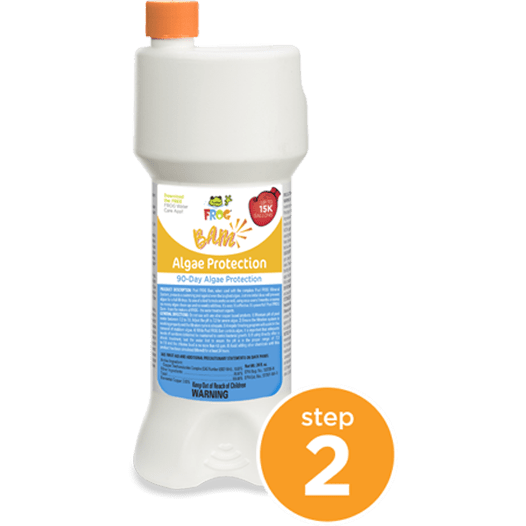 FROG® BAM pool treatment — product for balancing and maintaining clear, sparkling pool water.