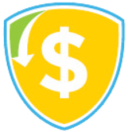 Favicon of a golden shield with a money sign — represents FROG® Money-Back and Satisfaction Guarantee.