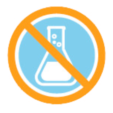 Favicon of two crossed-out beakers — represents the FROG® system benefit of no mixing or measuring chemicals.
