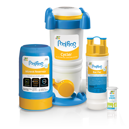 Pool FROG 6100 System with chemicals and strips