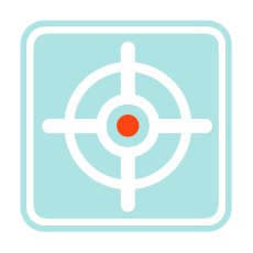 Favicon of a color palette icon — represents single color match for easy reading with FROG® @ease® Test Strips.
