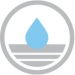Easier on Skin Icon of a water droplet representing water that’s gentle on skin with FROG® Fresh Mineral Water®.