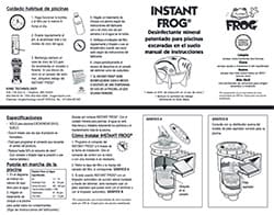 Instant FROG Manual front-page. (english)