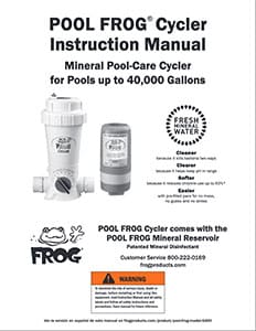 Pool FROG 5400 Instruction Manual (english) front-page