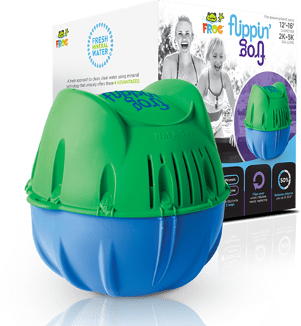Flippin' FROG product in front of packaging