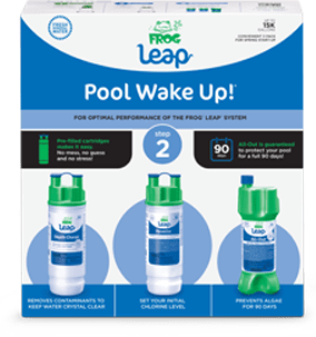 FROG® Leap Pool Wake-Up!® Kit box — all-in-one solution for opening pools.