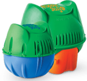 Flippin FROG and Flippin FROG XL side by side — pool and spa water care systems.