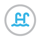 Pool ladder icon — favicon representing swimming pools.