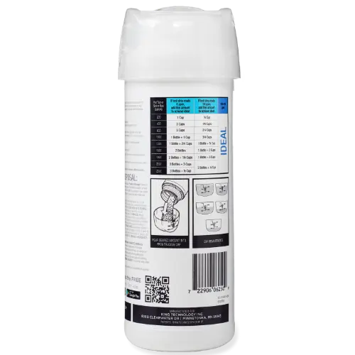 Back view of FROG® Soothe — Total Hardness increaser showing label instructions and dosage information.